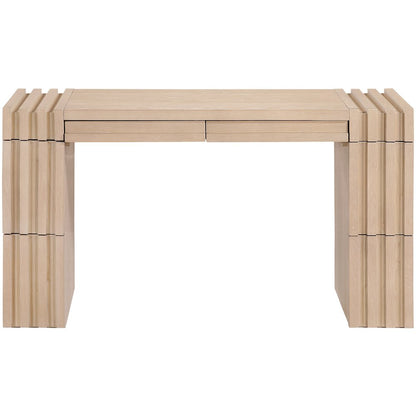 Stanton Natural Oak Veneer And Solid Wood Console Table