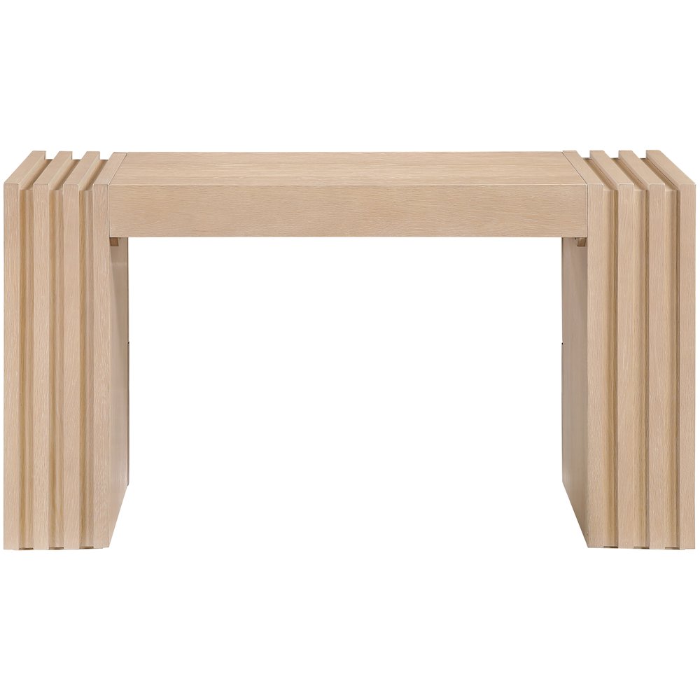 Stanton Natural Oak Veneer And Solid Wood Console Table