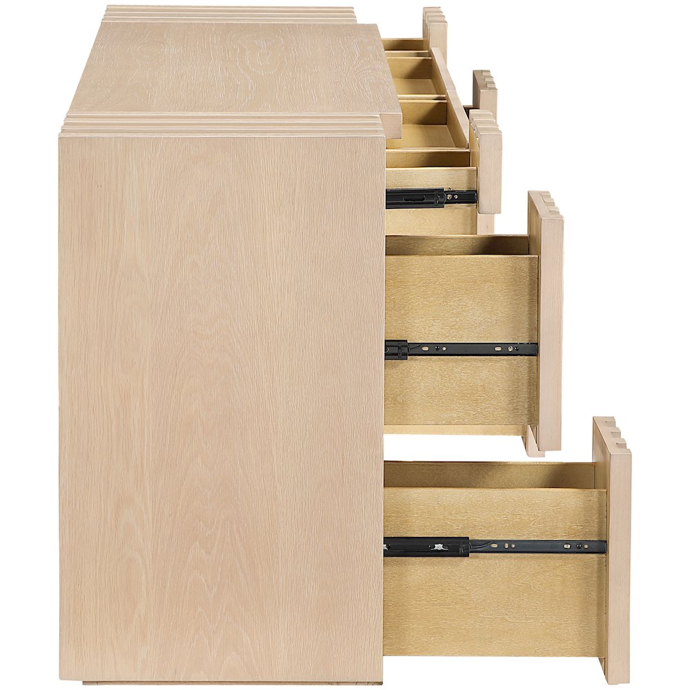 Stanton Natural Oak Veneer And Solid Wood Console Table