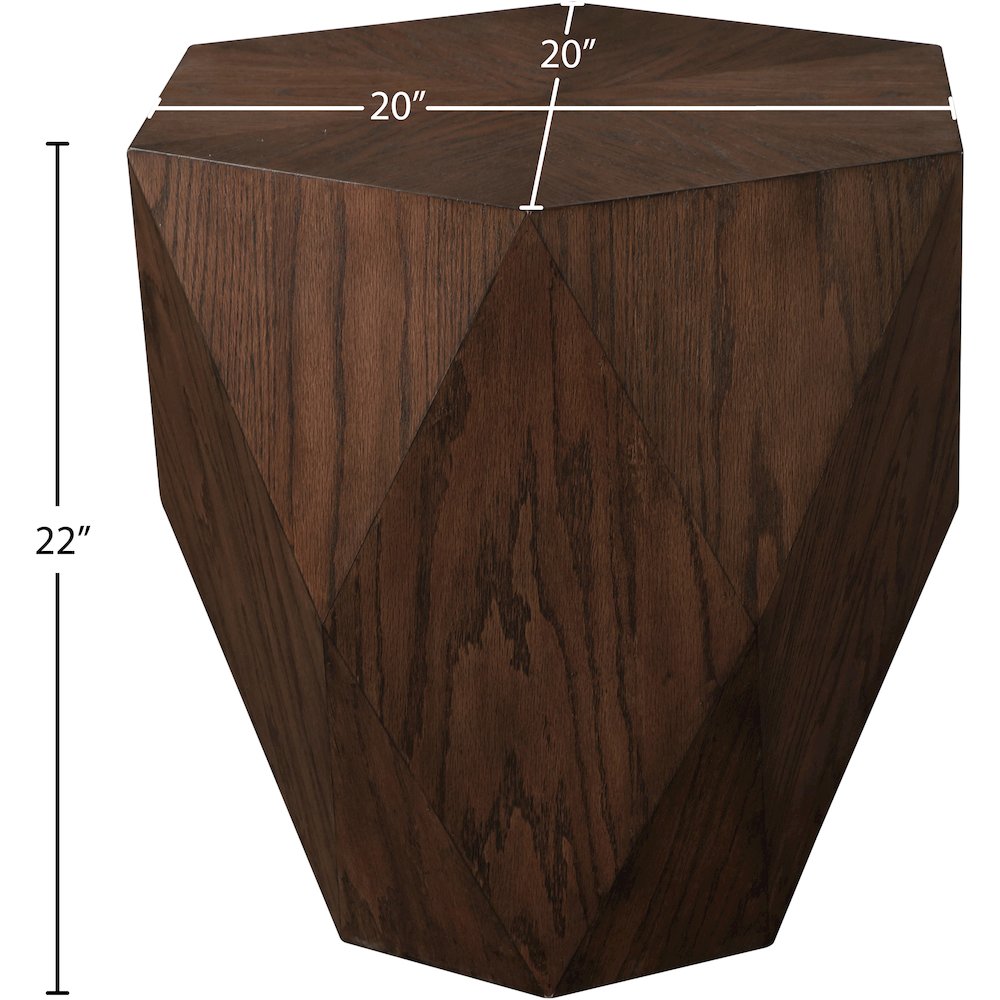Diamante Brown End Table