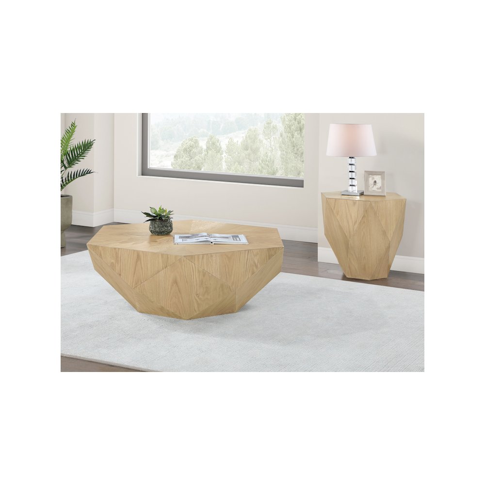 Diamante Oak Coffee Table
