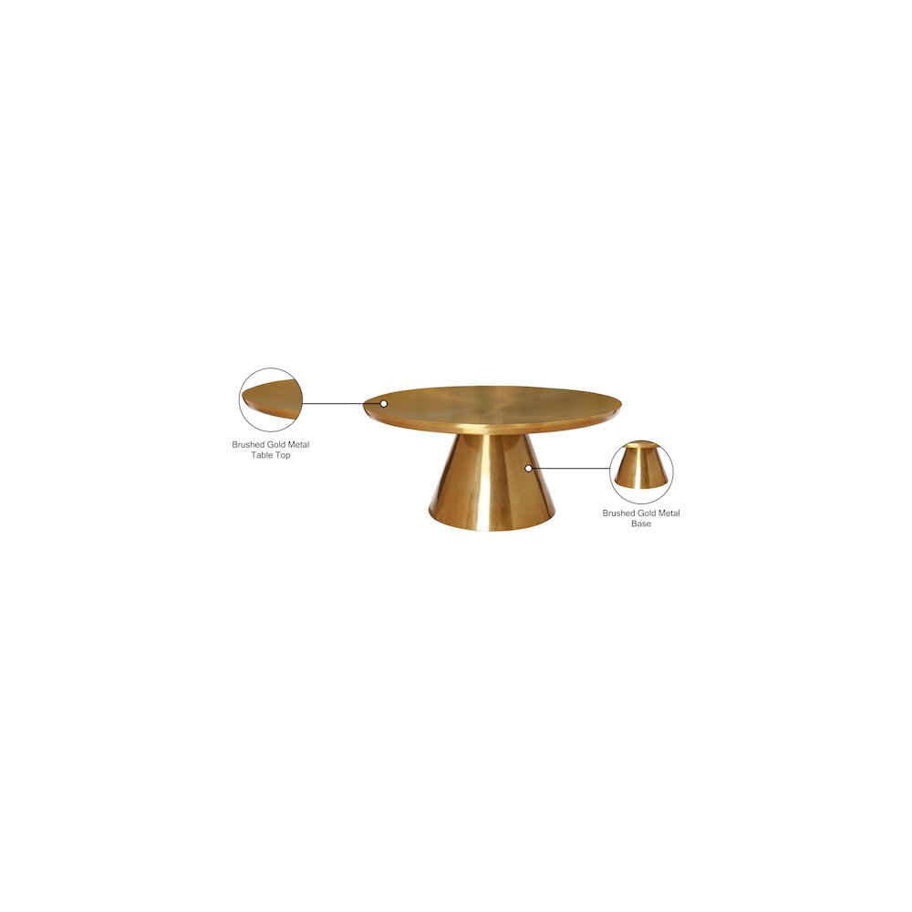 Martini Gold Iron Coffee Table