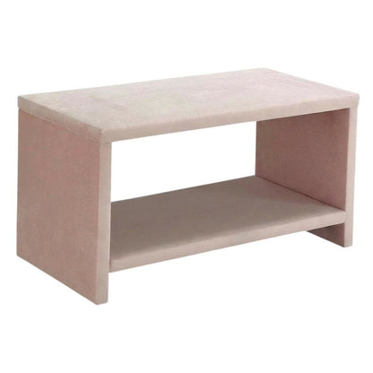Pink Velvet Nightstand with Contemporary Style and Soft Upholstery