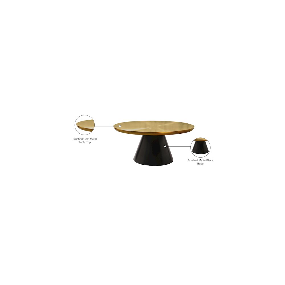 Martini Gold Iron Coffee Table