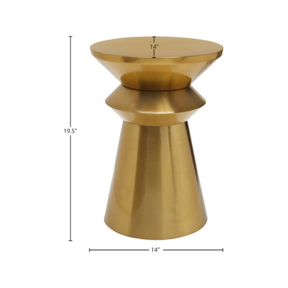 Jai Brushed Gold End Table