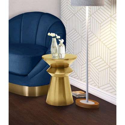 Jai Brushed Gold End Table