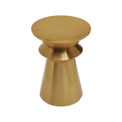 Jai Brushed Gold End Table