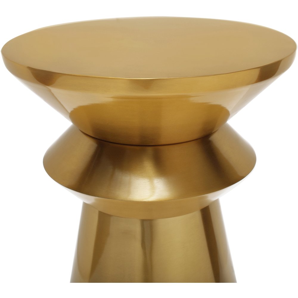 Jai Brushed Gold End Table