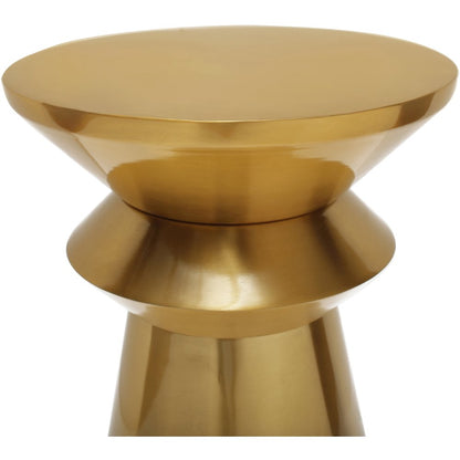 Jai Brushed Gold End Table