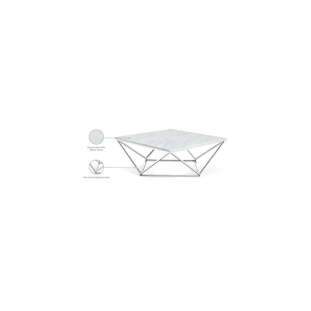 Skyler Chrome Coffee Table