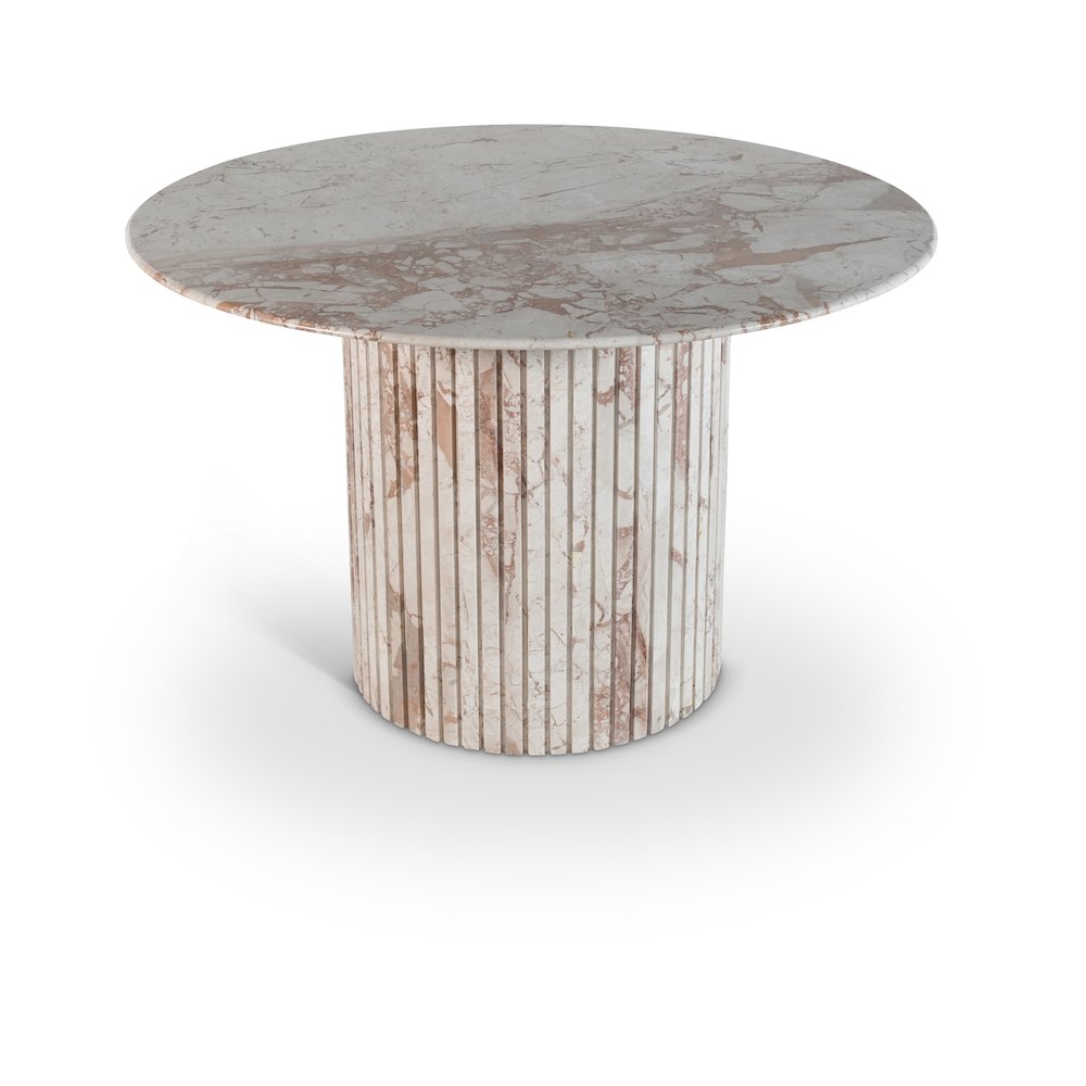 Genoa 48" Cream Marble Dining Table