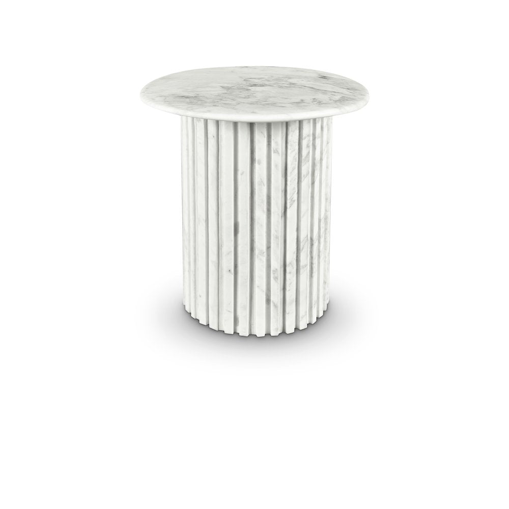 Genoa White End Table