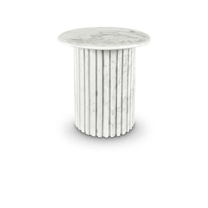 Genoa White End Table