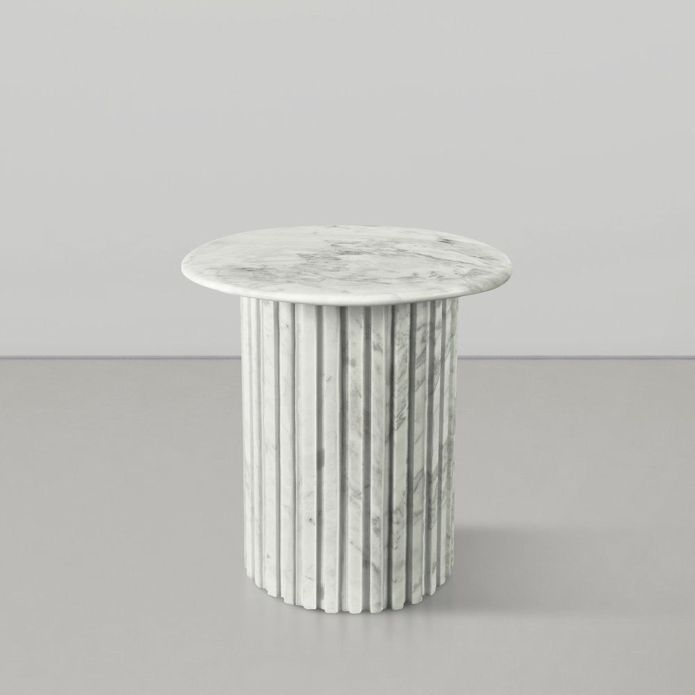 Genoa White End Table