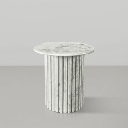 Genoa White End Table