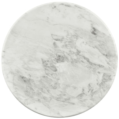 Genoa White End Table