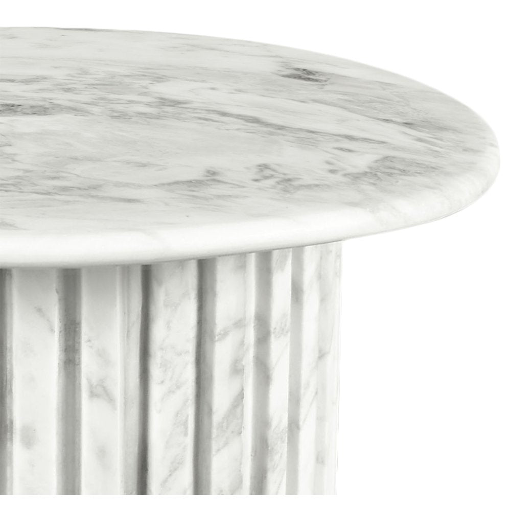 Genoa White End Table
