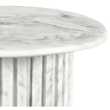 Genoa White End Table