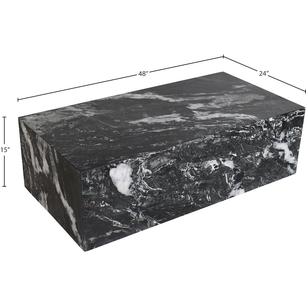 Bolzano Black Marble Coffee Table