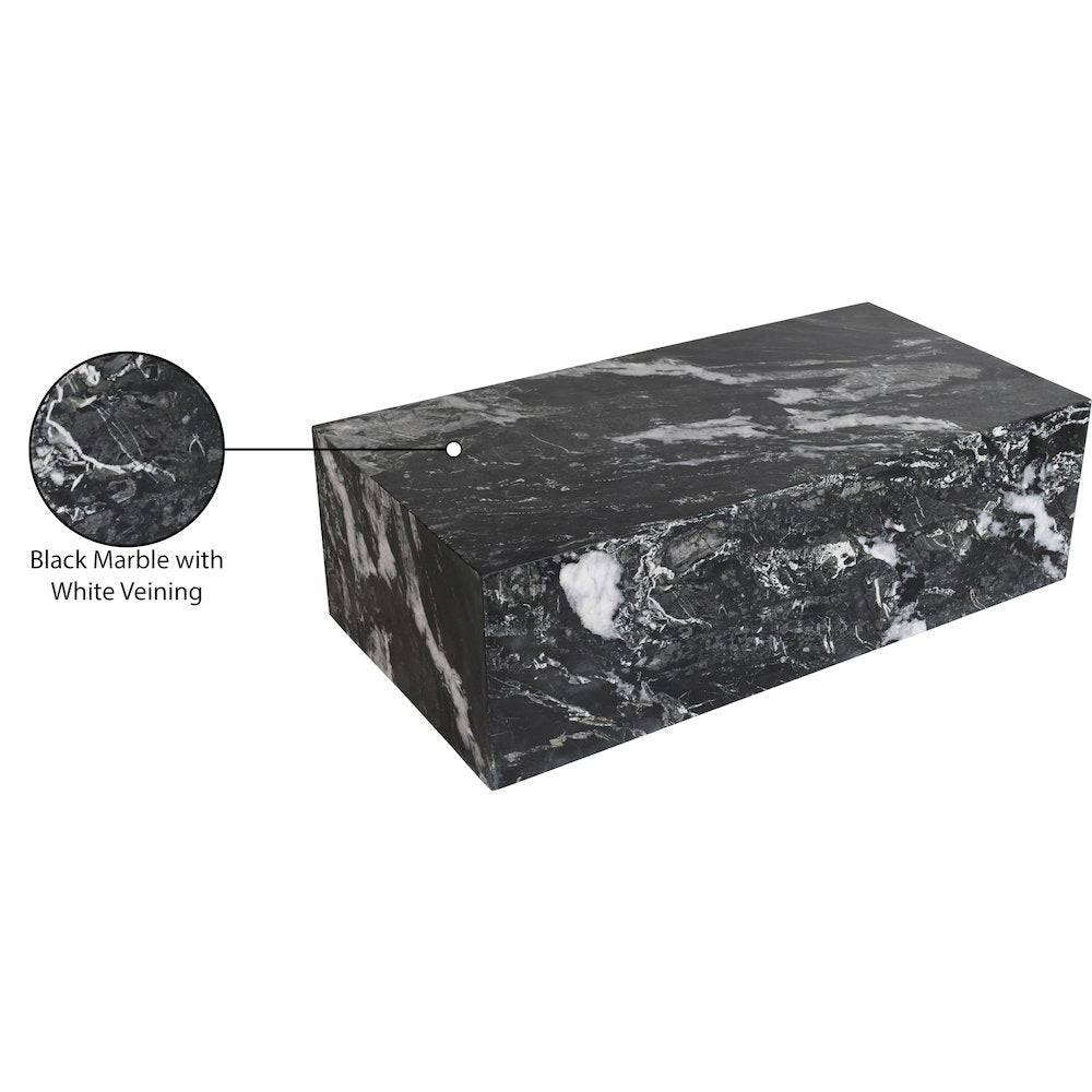 Bolzano Black Marble Coffee Table