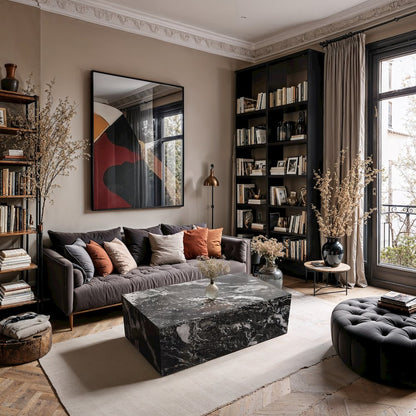 Bolzano Black Marble Coffee Table