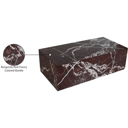 Bolzano Red Marble Coffee Table