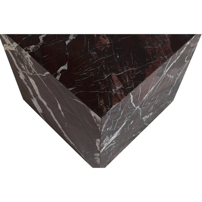 Bolzano Red Marble End Table
