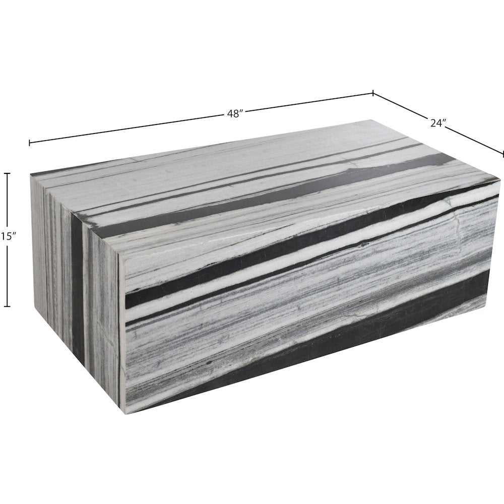 Bolzano Black Marble Coffee Table