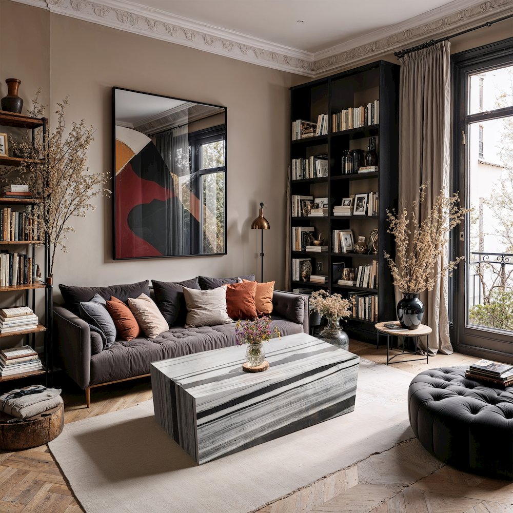 Bolzano Black Marble Coffee Table
