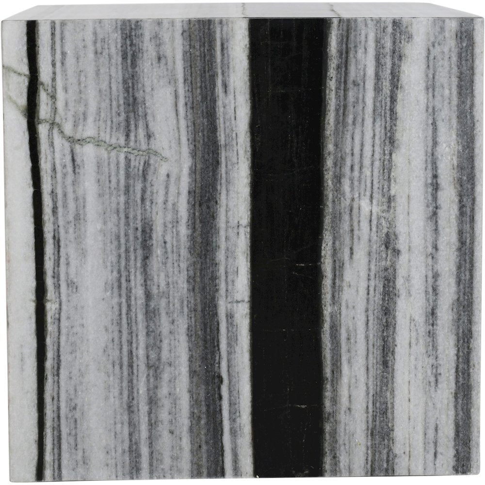 Bolzano Black Marble End Table