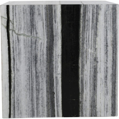 Bolzano Black Marble End Table