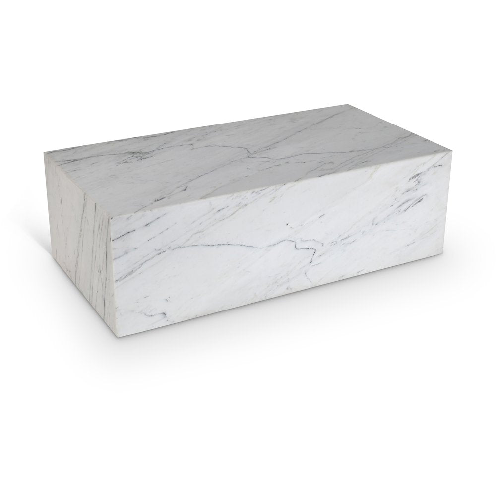 Bolzano White Marble Coffee Table