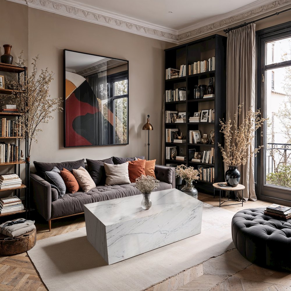 Bolzano White Marble Coffee Table