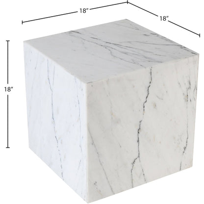 Bolzano White End Table