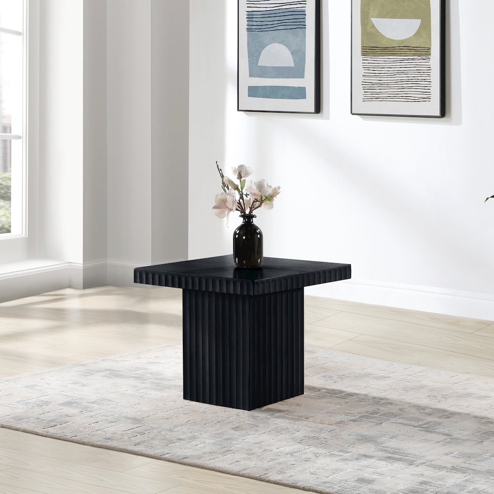 Spencer Black Oak Veneer Coffee Table
