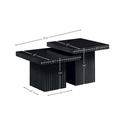 Spencer Black Oak Veneer Coffee Table