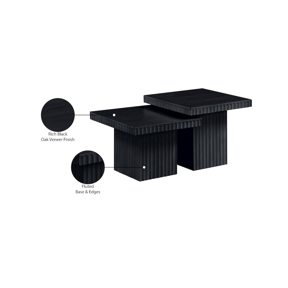 Spencer Black Oak Veneer Coffee Table