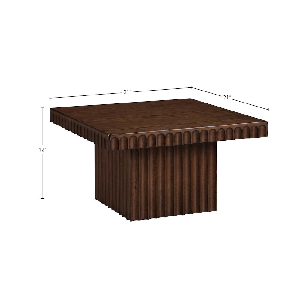 Spencer Brown Oak Veneer Coffee Table