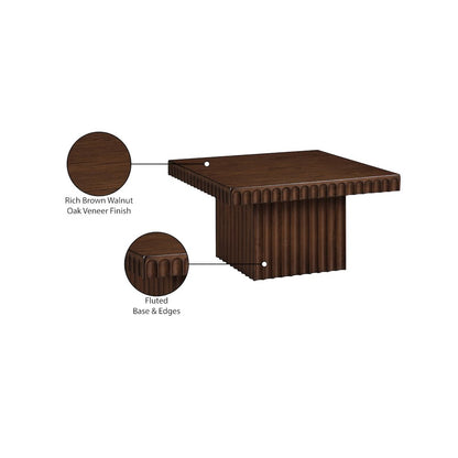 Spencer Brown Oak Veneer Coffee Table