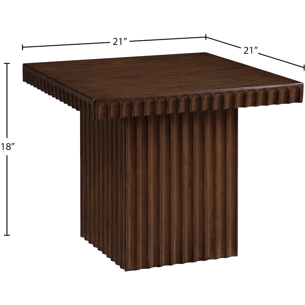 Spencer Brown Oak Veneer Coffee Table