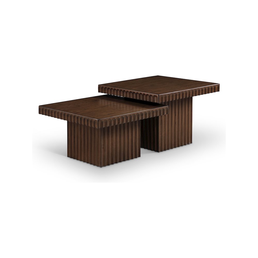Spencer Brown Oak Veneer Coffee Table