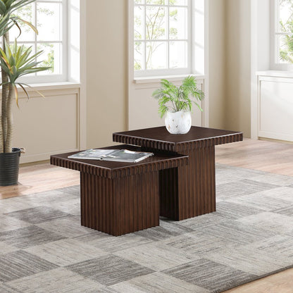 Spencer Brown Oak Veneer Coffee Table