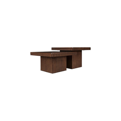 Spencer Brown Oak Veneer Coffee Table
