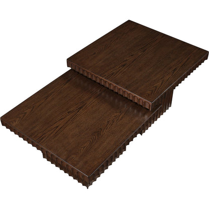 Spencer Brown Oak Veneer Coffee Table