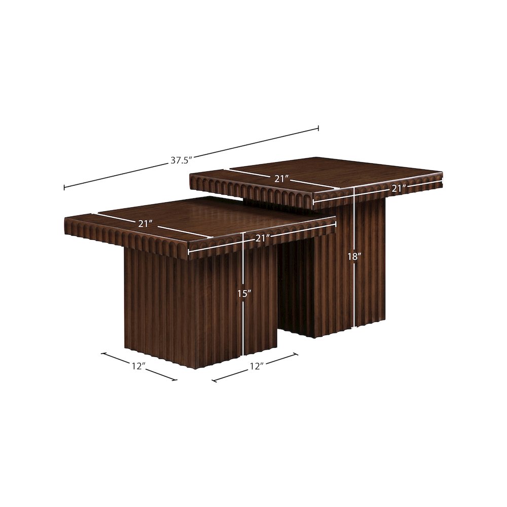 Spencer Brown Oak Veneer Coffee Table