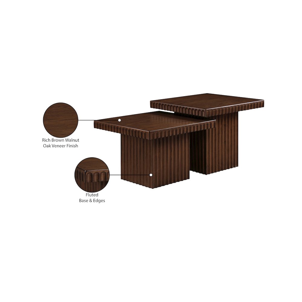 Spencer Brown Oak Veneer Coffee Table