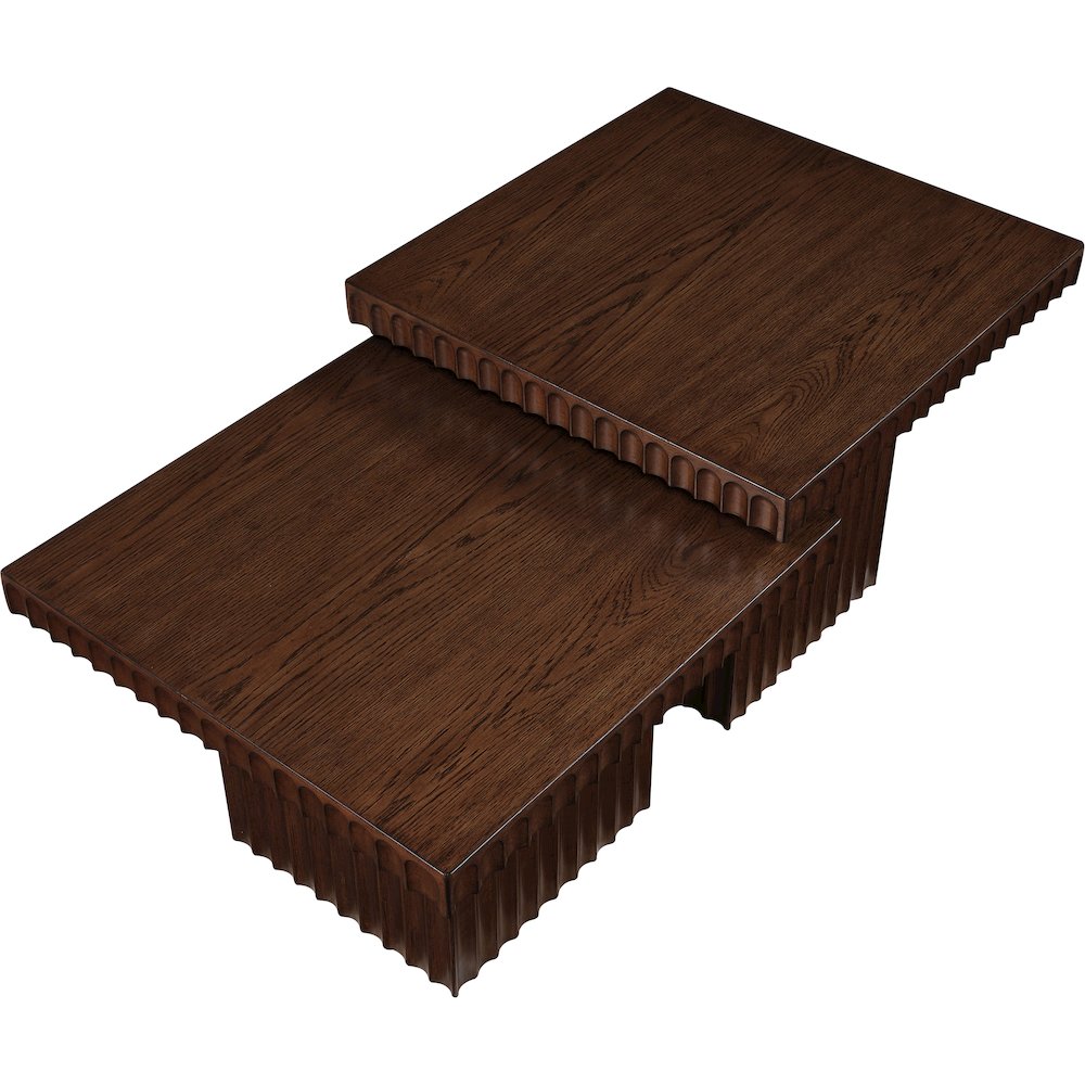 Spencer Brown Oak Veneer Coffee Table