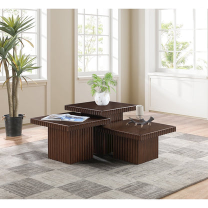 Spencer Brown Oak Veneer Coffee Table