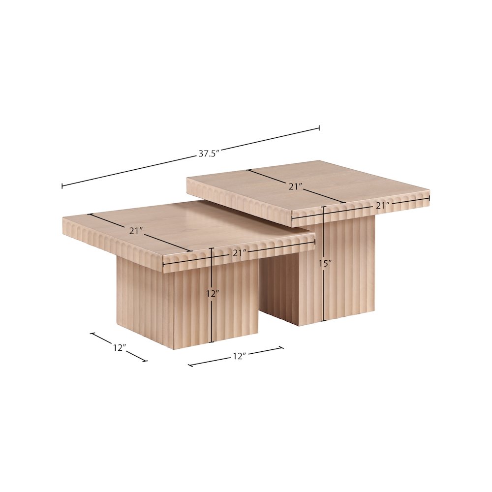 Spencer Natural Oak Veneer Coffee Table