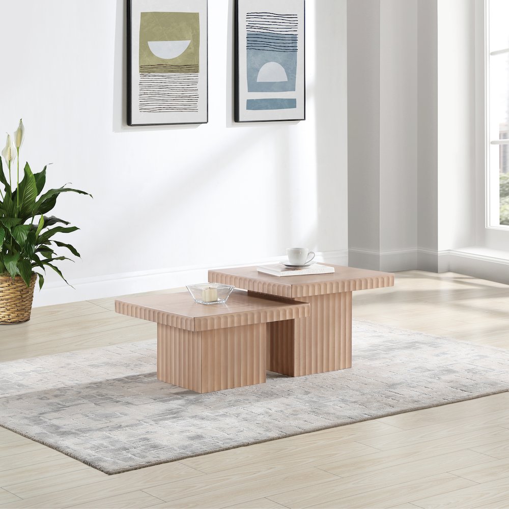 Spencer Natural Oak Veneer Coffee Table